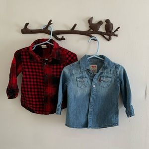 2 boy button downs